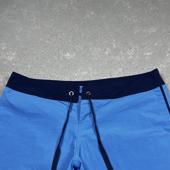 Tommy Bahama Swim Trunks Mens Large Blue Pockets Drawstring 5.5 Inseam No Liner - Picture 2 of 10
